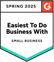 G2 2025 Spring Easiest to do Business With