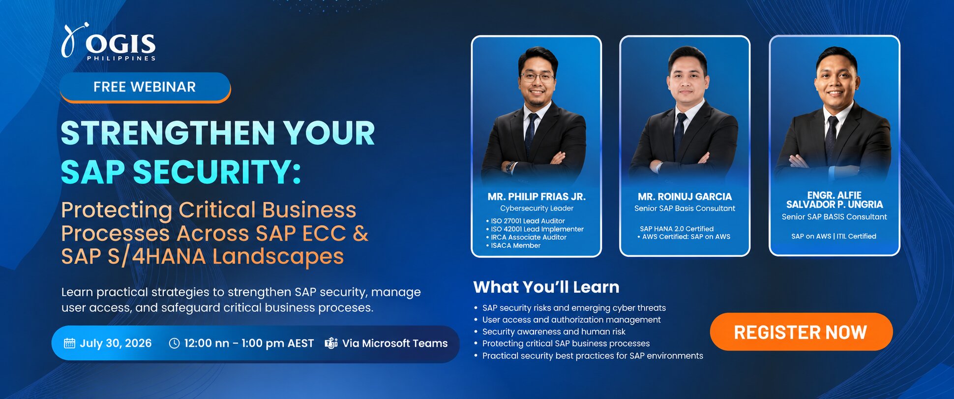 Securing SAP - Australia securing sap banner